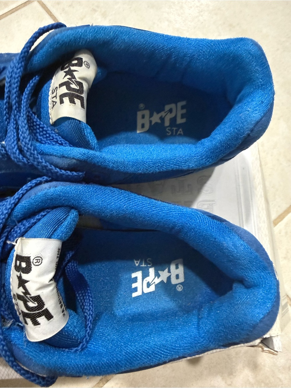 A BATHING APE BAPE COLOR TRACK STA LT Navy Blue US9 Sneaker - Picture 7 of 8